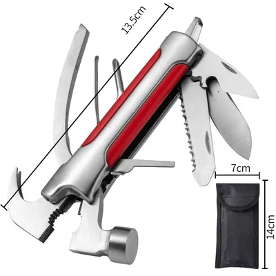 Colorful Combination Tool Survival Camping Hammer for Outdoor