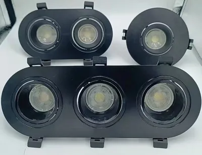 Recessed Square Round Downlight LED COB Spot Light Module Housing GU10 Gu5.3 Gx53 MR16 LED Modules