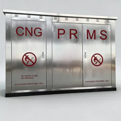 High Pressure CNG Prms Skid Mounted Regulating Metering Station