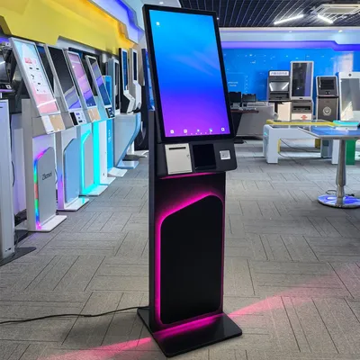 Customizable 27 Inch Android 14 Touchscreen Self-Service Payment Kiosk with POS Bracket