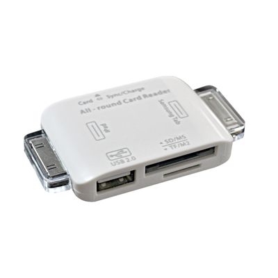 All-Round USB and Card Reader for Apple iPad, Samsung Galaxy Tab, Personal Computer (FLS-8310)
