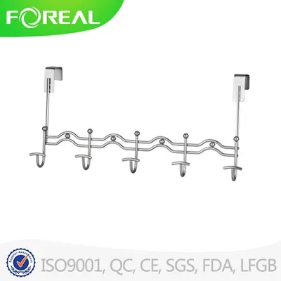Over The Door 5 Hook Rack Bronze