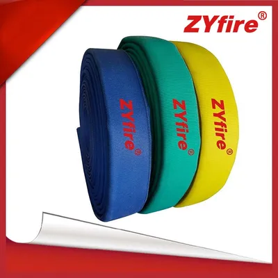 Colored Fire Hose Double Jacket / Single Jacket EPDM / PU / PVC Lining