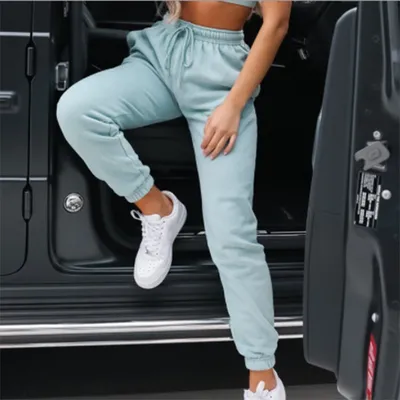 Womens New Casual Pants Leisure Splicing Sports Trousers