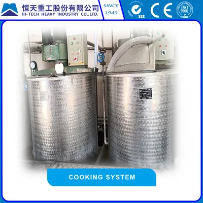 Cooking System for Sizing Machine
