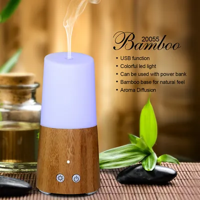 Aromacare Bamboo Mini USB Piezoelectric Humidifier (20055)