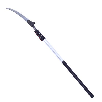 High Branch Saw with 5m/6m/7m Telescopic Aluminum Handle Folding High-Altitude Pruning Saw Durable Hook Garden Hand Logging Saw