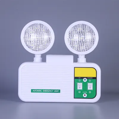 Twin Spot Head Escape Exit Indoor LED Emergency Light with Battery Backup for Home Wall Mounted LED Emergency Lamp