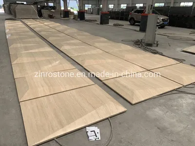 Italy Rome Travertine Beige Marble Tile for Wall Cladding Stone