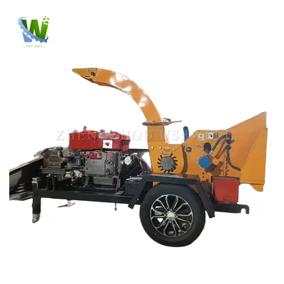Industrial Wood Chipper Machine for Large Tree Branch Crushing and Biomass Processing
