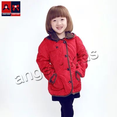 Girls Woven Jacket for Spring with Hood