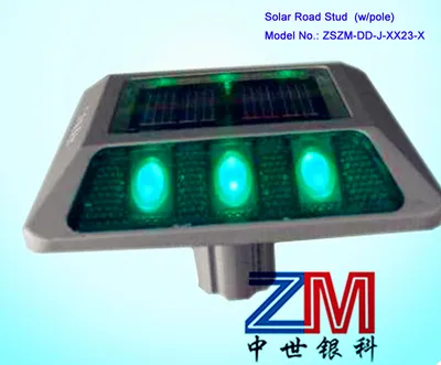 Unique Shape Solar Powered Road Stud / LED Flashing Road Marker