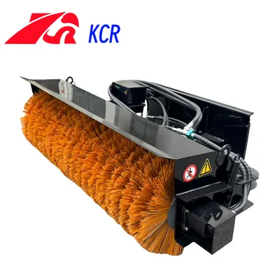 Robust Angle Sweeper Attachment for Skid Steer Loaders 440kg