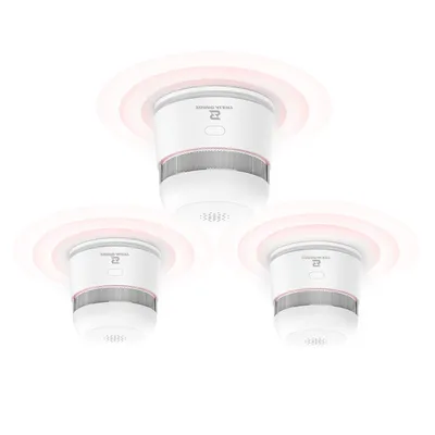 CE TUV Approved Interlink Fire Alarm RF Interconnected Smoke Detector
