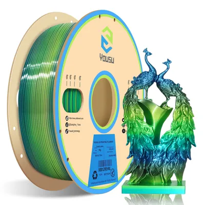 Silk Rainbow Forest Series PLA 1.75mm 3D Printer Filament Yousu Fast Color Changing Multi-Color PLA