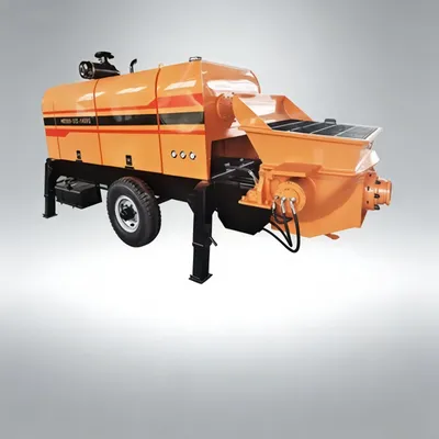 Trailer Mounted Diesel Concrete Pump with Placing Boom System