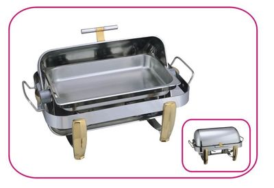 Oblong Chafing Dish with Brass Leg
