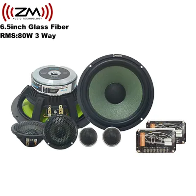 Auto Music System Sound Quality HiFi Speaker 3 Way Component Car Stereo Woofer