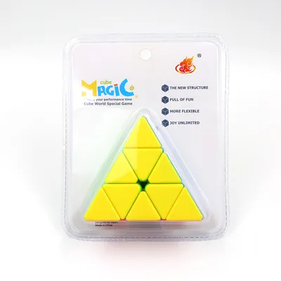 3*3*3triangle Magic Cube Pyramid Magic Cube Shaped Beginner Kindergarten Children and Pupils Educational Toys