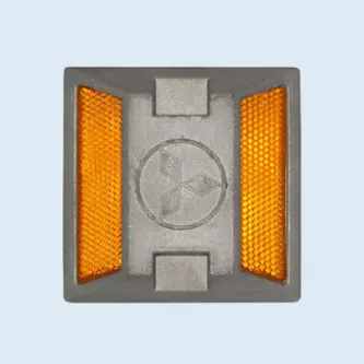 Aluminum Road Stud with Double Plastic Reflctor (TR610)