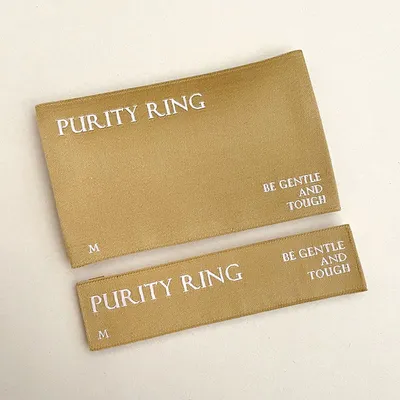 Woven Brand Logo Name Labels Brand Tags Fabric Woven Labels for Clothing