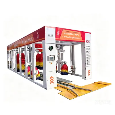 Fully Automatic Tunnel Car Washing Machine, Commercial Vehicle Cleaning Equipment with Drying Function, Suitable for Washing Stations and Gas Stations