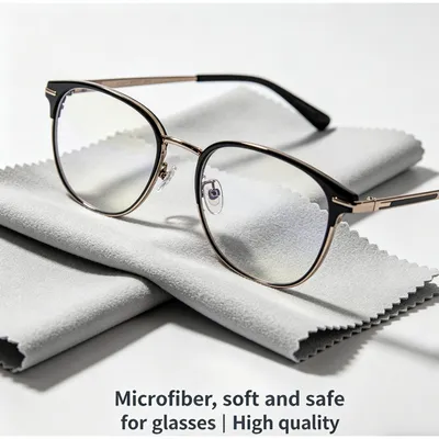 Strong Adsorption Capacity Antibacterial Microfiber Glasses Cleaning Clothes for Special Protective Goggles