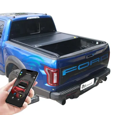 Zolionwil Pickup Aluminum Roller Truck Cover Bed Tonneau Cover for 2024 Ford F150 Ranger
