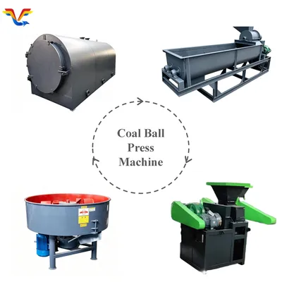 Charcoal & Biomass Powder Ball Press Machine, Briquette Making Equipment for Barbecue Charcoal and Household Solid Fuel Production