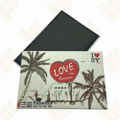 Tin Fridge Magnet with Four Color Printing Art Paper