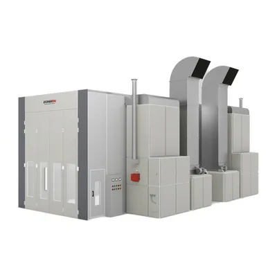 Zonben Supply Large Size Pit Exhaust Automatic Painting system Spray Booth for Industrial Machinery Coating