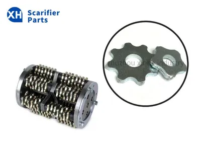 Deck Floor Concrete Scarifiers 6PT/8PT/12PT Tungsten Flails Stars on Surface Floor Grinders