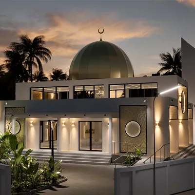Customized Design Prefabricated Steel Structure Dome Mosque Roof Church Building