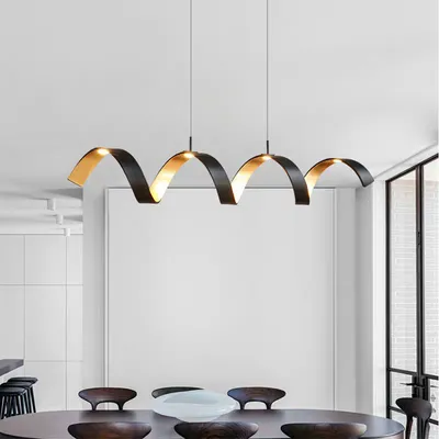 Modern Nordic Design Aluminum Black LED Pendant Light