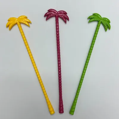 Drink Accessories Multicolor Flamingo Cocktail Swizzle Sticks Party Plastic Stirrer