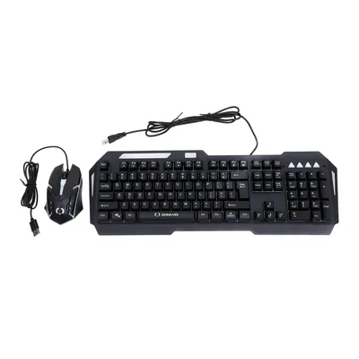Wired Gaming Keyboard and Mouse Backlit Gaming Keyboard with Multimedia Keys Game Mouse