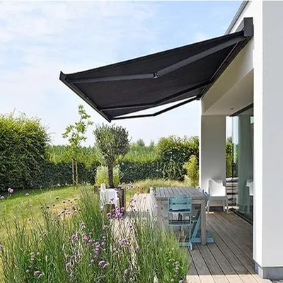 Remote Control Cassette Retractable Awning Window Awning Canopy Motorised Awning Outdoor
