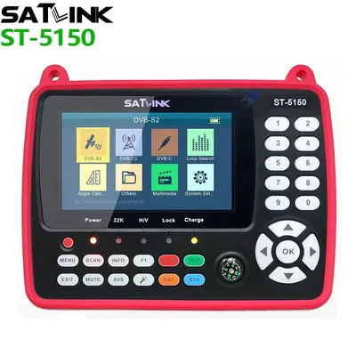Satlink St-5150 Digital Finder Meter DVB-S/S2/T/T2/C Satellite Dish TV Signal Finder