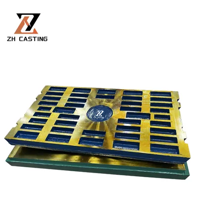 High Manganese Steel Jaw Plate for C120 Cj409 Jaw Crushers Wear Parts