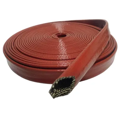 Durable Flame Retardant Basalt Silica Tubing with Silicone Coating for Cable Harness