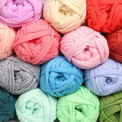 120 Yards T-Shirt Yarn Knitting Yarn for Hand DIY Bag Blanket Cushion Crocheting