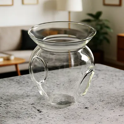 2026 New Design Glass Candle Jar with Top Holder Tea Light Container