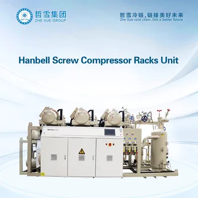 Air Cooled Refrigeration Unit with 3 Hanbell Screw Compressors