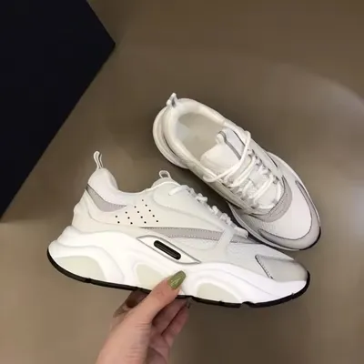 Women's White Grey Chunky B30 B22 Sneakers Breathable Mesh Casual Sports Trainers