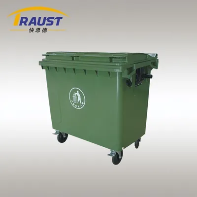 Traust Outdoor 660L Plastic Trash Rubbish Dumpster Waste Garbage Utility Dump Bin