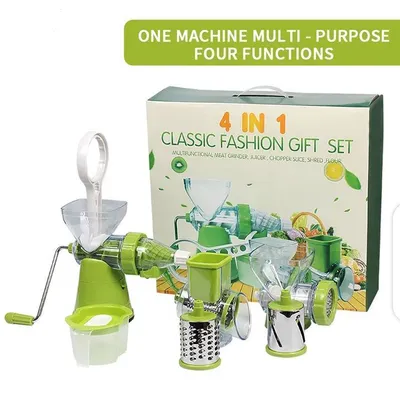 All in One Multi Function Manual Food Processor Juicer Mincer Chopper