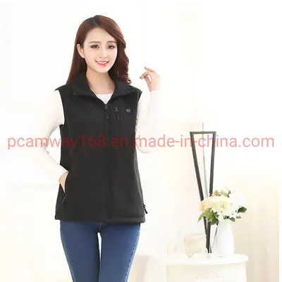 Heated Outdoor Winter Battery Fleece Waterproof Windproof Vest for Keep Warm