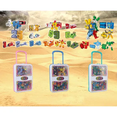 Kids Hot Sale 0-9 Figures Combination Toy Number Robot Toys