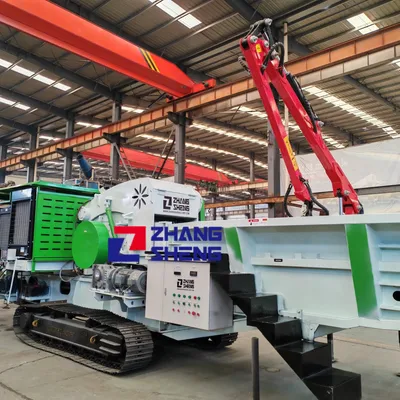 Industrial Log Tree Branch Pallet Horizontal Wood Grinders for Sale