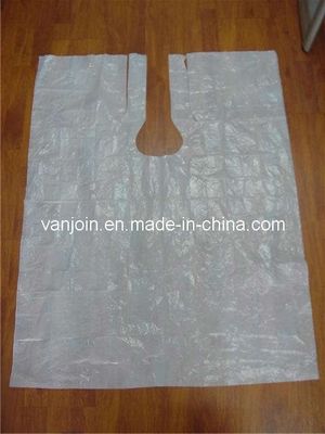 Disposable Plastic Hairdressing Cape for Hair Salon